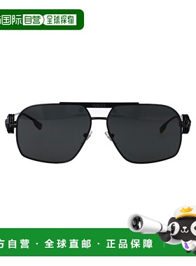 香港直邮VERSACE 男士太阳镜 0VE2269143387 SS2025 黑色 Sunglas