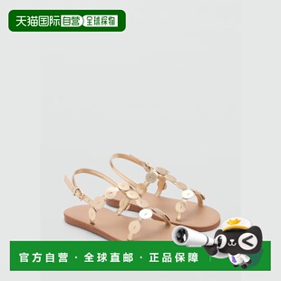 欧洲直邮Mango芒果 儿童金色金属绑带凉鞋