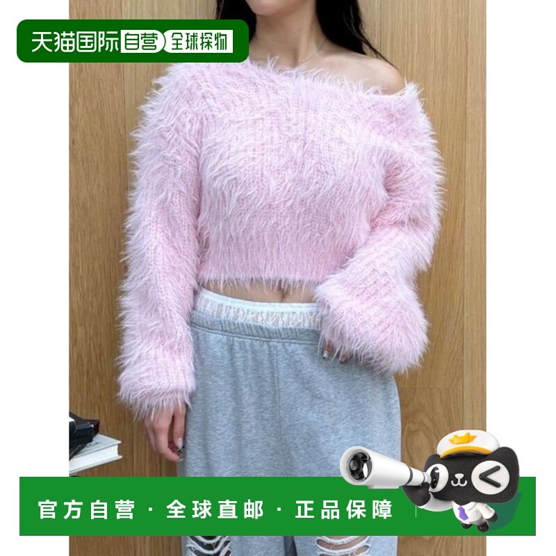 1h可退 日本直邮EVRIS 女装 宽松半高领 单肩设计 长毛绒针织上衣,女装/女士精品,毛衣,淘宝优惠券,粉丝福利购,淘宝优惠卷