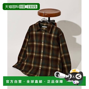 日本直邮JOURNAL STANDARD 渐变格纹法兰绒灯芯绒衬衫外套男装