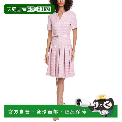 自营Oscar de la Renta Small Lurex Check Tweed A-Line Dress -