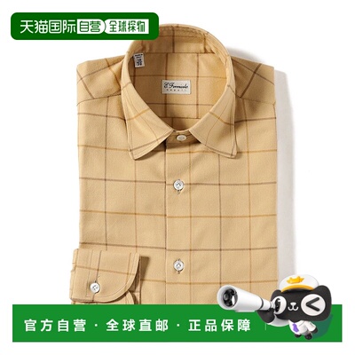 1h可退 日本直邮ERRICO FORMICOLA 男士HUGO TONDO格纹衬衫 21110