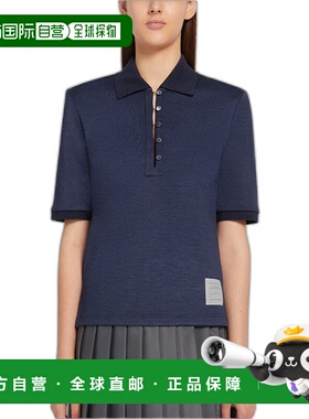 香港直邮THOM BROWNE 女士衬衫 FJP062A05596415 SS2022 蓝色