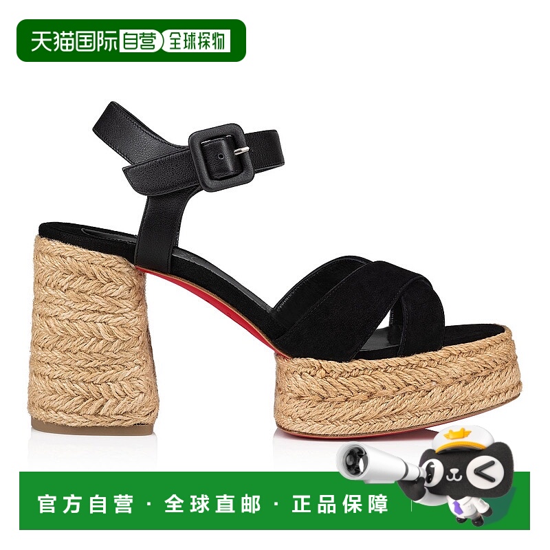 欧洲直邮CL路铂廷 红底鞋 25秋冬 1240912b439 女士 高跟凉鞋麂皮