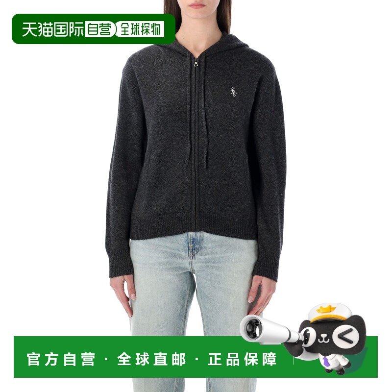 1h可退 香港直邮SPORTY & RICH 女士 運動奢華羊絨拉鍊針織衫 CA0,女装/女士精品,卫衣/绒衫,淘宝优惠券,粉丝福利购,淘宝优惠卷