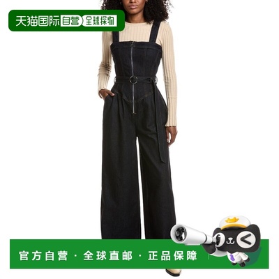 自营Avec Les Filles Jumpsuit - blue 美国奥莱直发背带裤连体裤