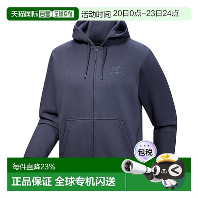 加拿大直邮Arc'teryx Emblem Fleece 男款全拉链连帽保暖外套