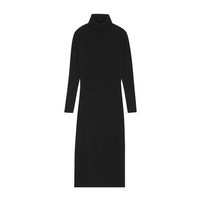 Saint Laurent 长袖高领连衣裙 712841YALL2
