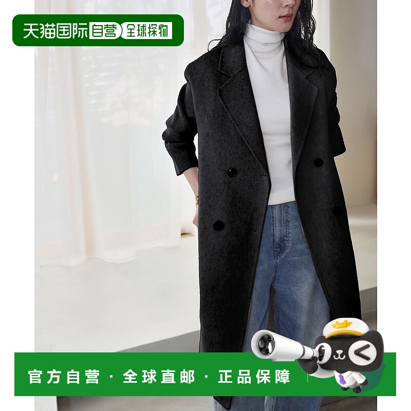 1h可退 日本直邮ELFRANK 女装 宽松落肩设计 双排扣长款 Chester