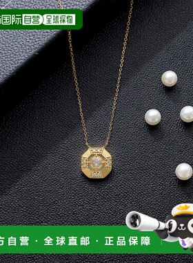 日本直邮日潮 agete 阿卡朵K18 钻石项链（0.07克拉）