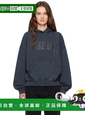 1h可退 香港直邮潮奢 ANINE BING 女士 灰色 Harvey 连帽衫 S0851