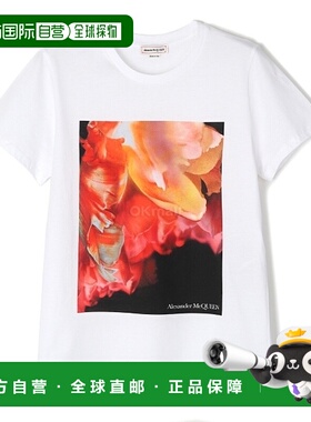 韩国直邮ALEXANDER MCQUEEN 758060 QZAJ1 0900 短袖 圆形