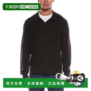 自营 theory理论羊毛Johnny领毛衣-棕色 美国奥莱直发男装