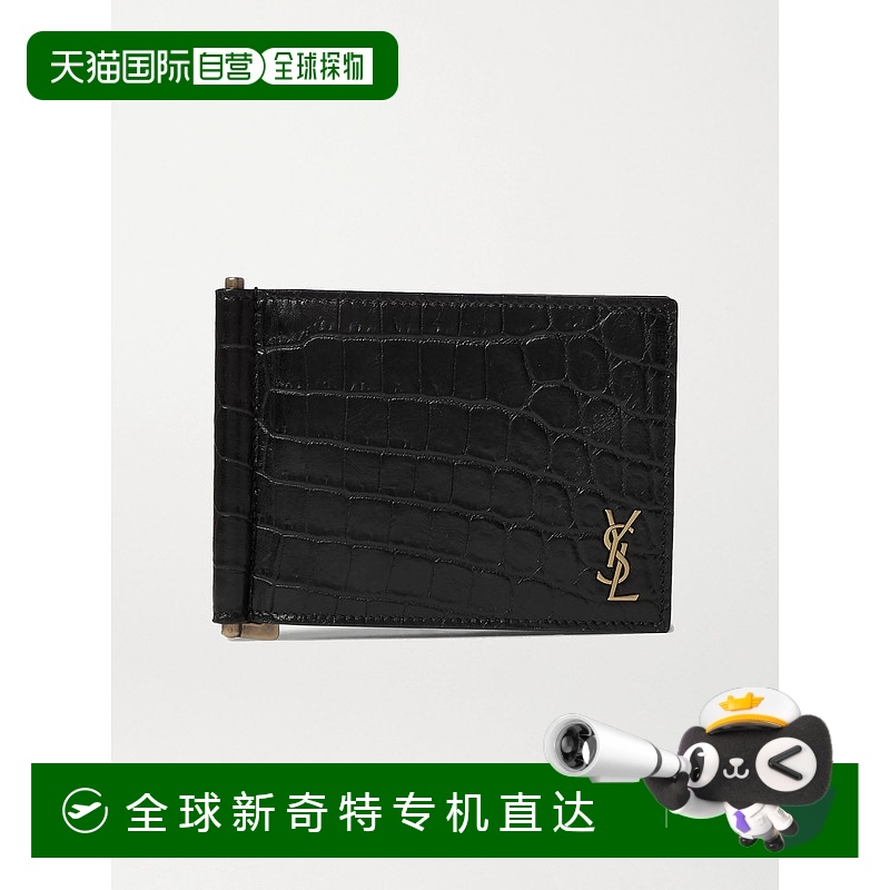 1h可退 香港直邮Saint Laurent 圣罗兰 男士 Logo-Appliqued Bill