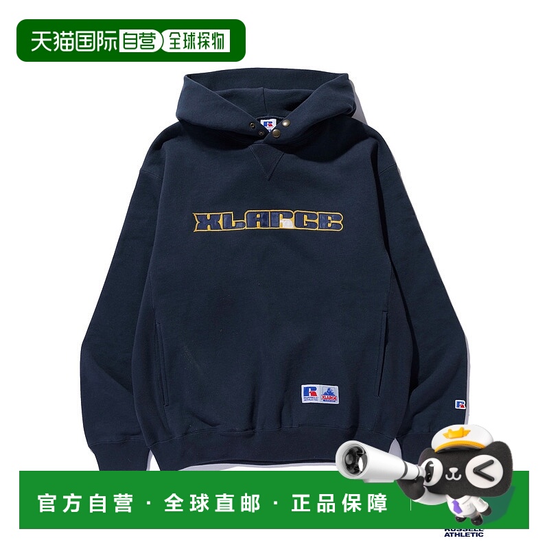 1h可退 日本直邮Russell Athletic男女同款XLARGE联名宽松半拉链