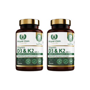 欧洲直邮ROH皇家橡树维生素d3+k2胶囊3000IU孕妇活性维他命60粒*2