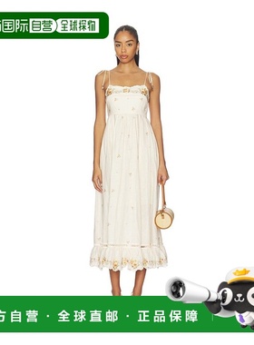 1h可退 香港直邮ZIMMERMANN 女士 Patience 背心中长连衣裙 5103D