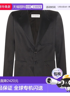 1h可退 香港直邮Dries Van Noten 德赖斯 范诺顿 男士 黑色棉混纺