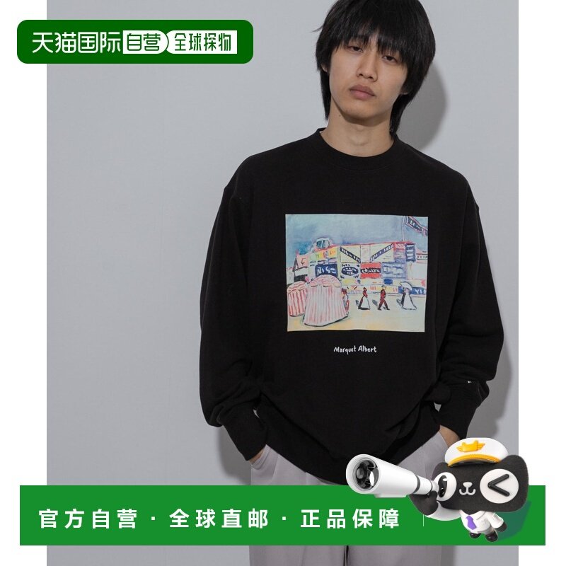 1h可退 日本直邮SENSE OF PLACE 男士Albert Marquet艺术印花特别,运动服/休闲服装,运动卫衣/套头衫,淘宝优惠券,粉丝福利购,淘宝优惠卷