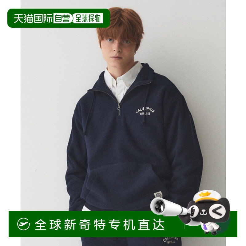 韩国直邮WHO.A.U 男士卫衣 Fleece Pocket Half Zip-up / WHMAE4V