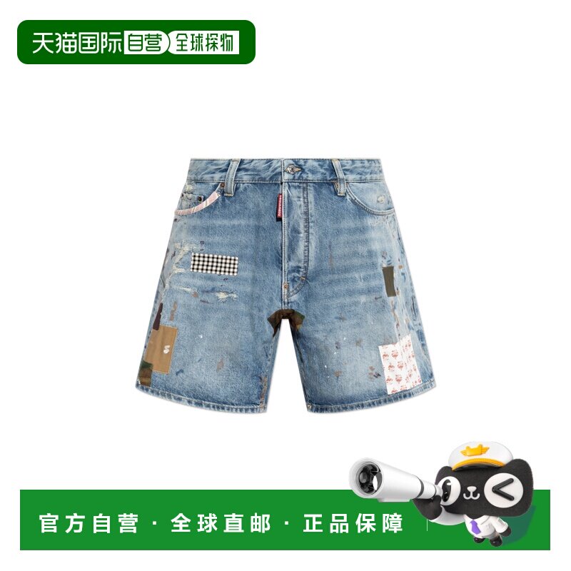 香港直邮DSQUARED2 男士牛仔裤 S71MU0882D30040470 SS2026短裤图片