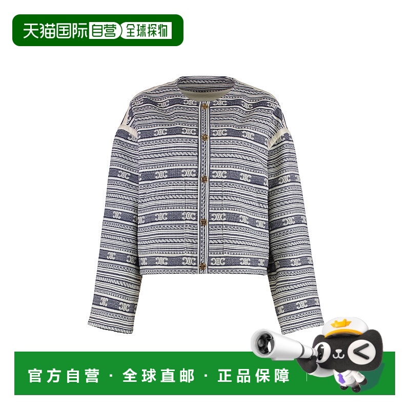 香港直邮CELINE 女士夹克 RV0NW002897MI AW2025 蓝色 Baja Jacke