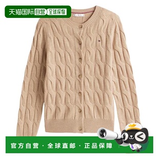 韩国直邮Tommy Hilfiger 开襟羊毛衫 WW47463ADM Safari 帆布 Hea