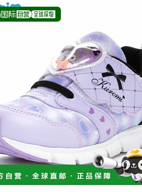 日本直邮Moonstar 儿童 Sanrio SA C038 慢跑鞋青少年紫色弹性绑S
