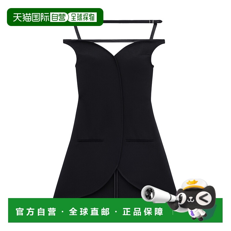 香港直邮Courreges 椭圆形连衣裙 224CRO383VI0013