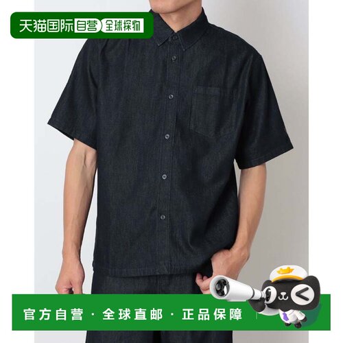 日本直邮adidas 男士短袖衬衫 M COOL DENIM 短袖衬衫 AP LH9096