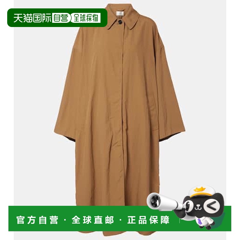 1h可退 香港直邮潮奢 The Row 女士 Arwen 宽松款大衣 beige米色