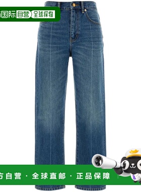 香港直邮TORY BURCH 女士牛仔裤 166401433 AW2025 蓝色 Slim Jea