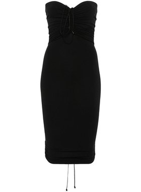 香港直邮潮奢Wolford女士Fatal无肩带褶饰迷你连衣裙57161