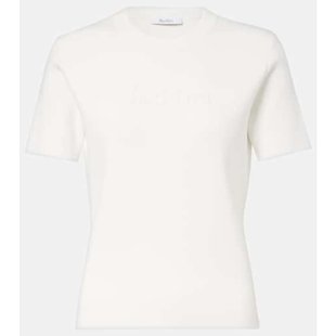 MaxMara crêpe 麦斯玛拉 Adelio 徽标T恤 女士 潮奢
