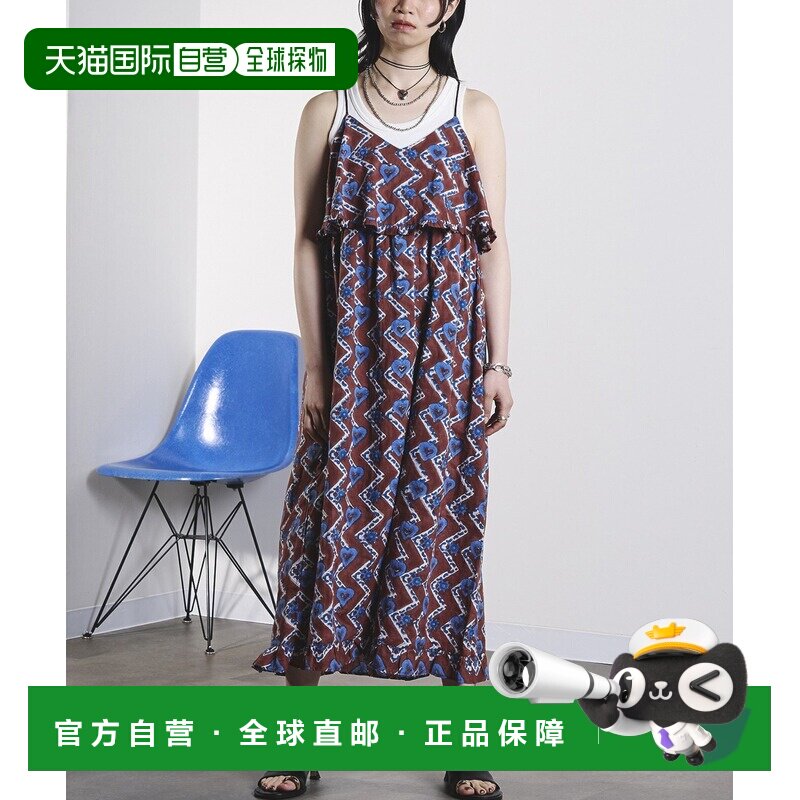 日本直邮ROSE BUD 女士 纯棉心形印花吊带连衣裙 202262041002图片