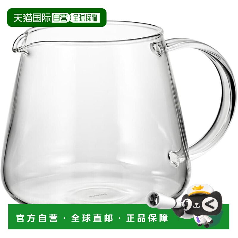 【日本直邮】HARIO玻璃王 V60咖啡壶 600ml 1-5杯 透明 VBS-60