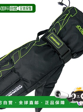 【日本直邮】[Komine] 摩托车手套 防雨手套 黑色/F.绿色 XL GK-1