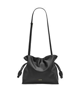 LOEWE 女士斜挎包 A411FC1XBF1100 CO 黑色 Flamenco抽绳单肩包