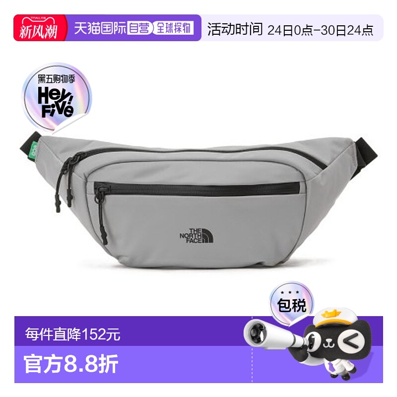 韩国直邮THE NORTH FACE运动休闲简约腰包 NN2HP57B北面运动包