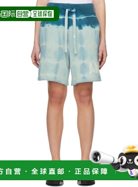 1h可退 香港直邮AMIRI 女士 蓝色扎染短裤 SS23MKB007408Blue