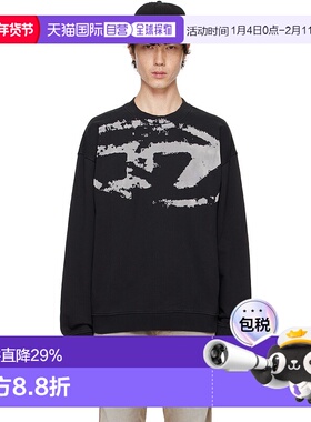 1h可退 香港直邮Diesel 迪赛 男士 黑色 S-Boxt-N5 套头衫 A13051