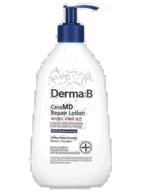香港直邮Derma:B,CeraMD 修护乳液，13.5 液量盎司（400 毫升）