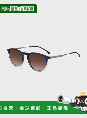 自营欧洲直邮HUGO BOSS雨果BOSS BLACK 渐变效果蓝色醋酸纤维太阳