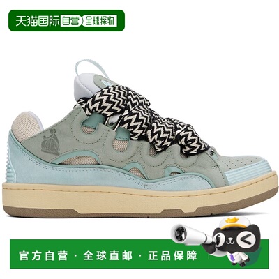 1h可退 香港直邮Lanvin 朗雯 男士 蓝色 Curb 运动鞋 FMSKRK11DRA