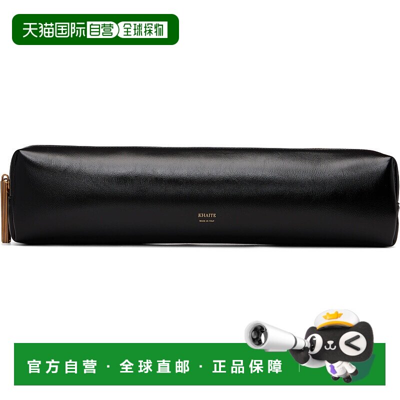 1h可退 香港直邮潮奢 KHAITE 女士 黑色 Kye Pencil Case 手拿包