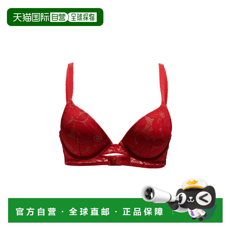 自营wolford蕾丝杯文胸-红色发光 美国奥莱直发性感吊带内衣