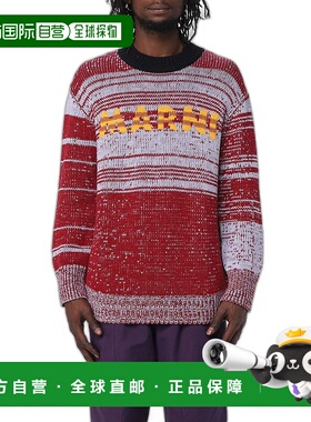 1h可退 香港直邮潮奢 Marni 玛尼 男士 圆领长袖毛衣 GCMG0345Q0U