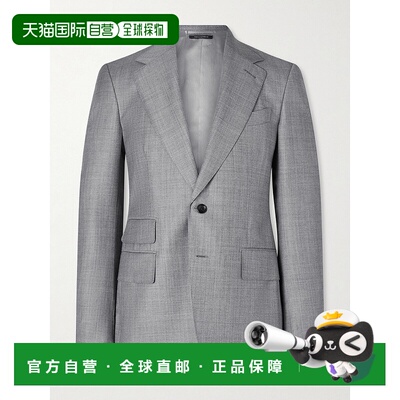 1h可退 香港直邮Tom Ford 汤姆 福特 男士 Shelton 110s 羊毛西装