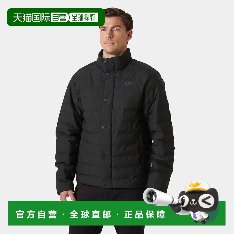 自营欧洲直邮Helly Hansen 男士黑色聚酯Alby保暖绗缝夹克