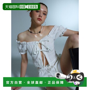 雪纺衫 女士女装 CA23BBL004WT性感 CALIE 韩国直邮ASIF